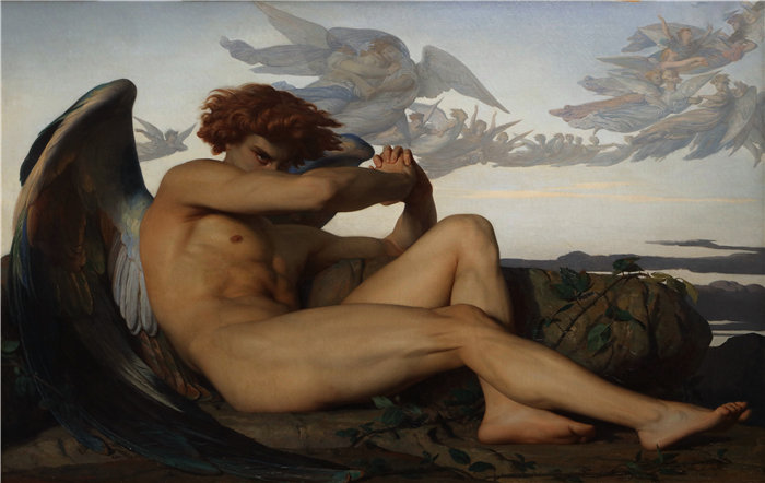亚历山大·卡巴内尔（Alexandre Cabanel，法国画家）- 堕落天使 (1847)
