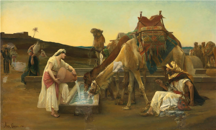 亚历山大·卡巴内尔（Alexandre Cabanel，法国画家）- 丽贝卡·埃利泽 (1883)