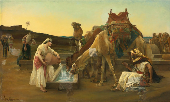 亚历山大·卡巴内尔(Alexandre Cabanel,法国画家)- 丽贝卡·埃利泽 (1883)