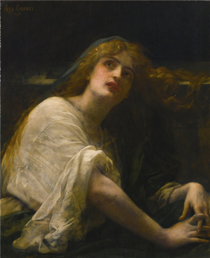 亚历山大·卡巴内尔（Alexandre Cabanel，法国画家）- 抹大拉的玛利亚 (1875)