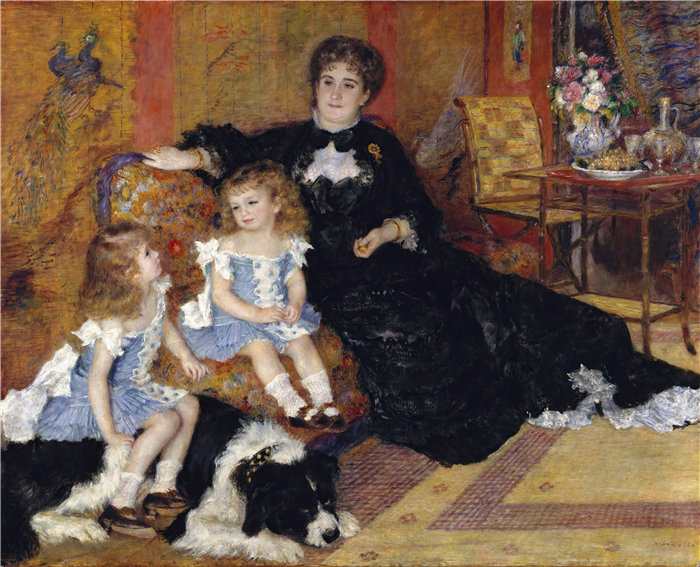 皮埃尔·奥古斯特·雷诺阿（Pierre-Auguste Renoir）作品 –Georges Charpentier（乔治·查彭蒂埃） 夫人 (1878)