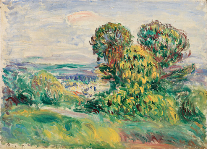 皮埃尔·奥古斯特·雷诺阿（Pierre-Auguste Renoir）作品 –风景 (1890)