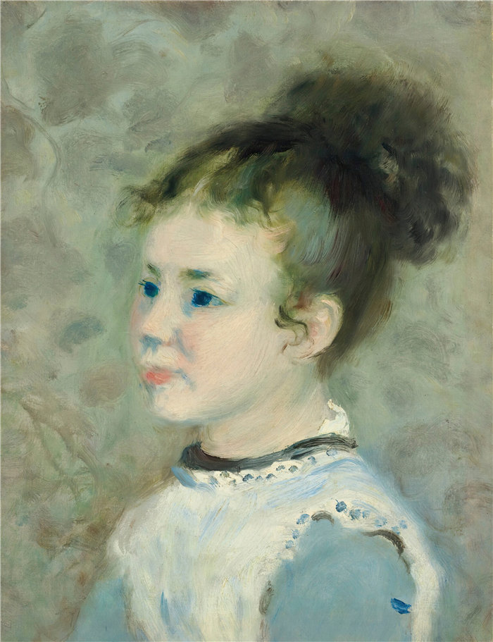 皮埃尔·奥古斯特·雷诺阿(Pierre-Auguste Renoir)作品 –德珍妮·西斯莱肖像