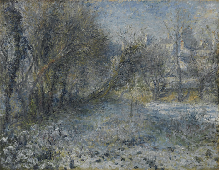 皮埃尔·奥古斯特·雷诺阿（Pierre-Auguste Renoir）作品 –白雪皑皑的风景