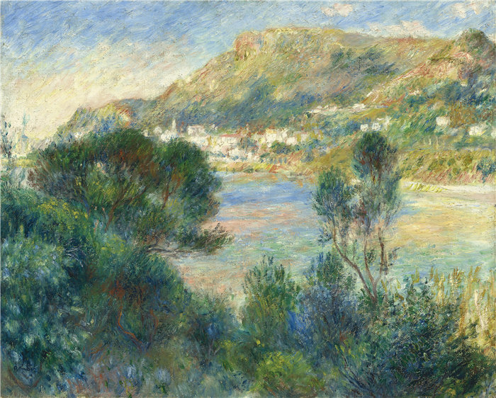 皮埃尔·奥古斯特·雷诺阿(Pierre-Auguste Renoir)作品 –从 Cap Martin 看蒙特卡洛(约 1884 年)