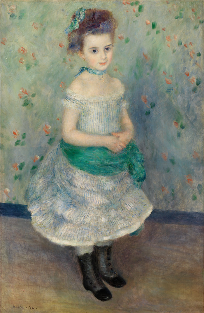 皮埃尔·奥古斯特·雷诺阿（Pierre-Auguste Renoir）作品 –Jeanne Durand-Ruel 的肖像（Portrait de Mlle. J.）（1876 年）