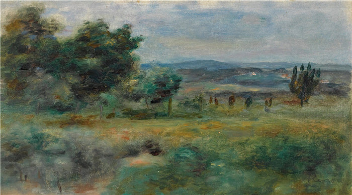 皮埃尔·奥古斯特·雷诺阿（Pierre-Auguste Renoir）作品 –Paysage（大约 1900 年）