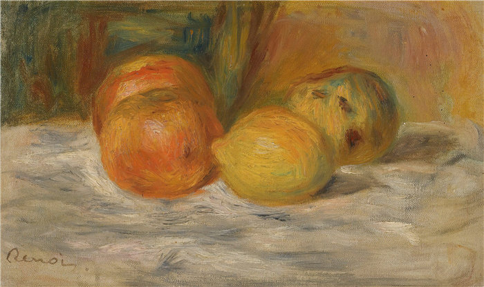 皮埃尔·奥古斯特·雷诺阿(Pierre-Auguste Renoir)作品 –大自然 Morte Au Fruits