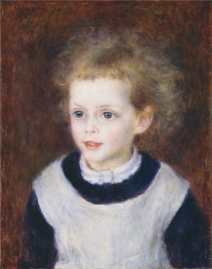 皮埃尔·奥古斯特·雷诺阿（Pierre-Auguste Renoir）作品 –Marguerite-Thérèse (Margot) Berard（玛格丽特） (1874–1956) (1879)