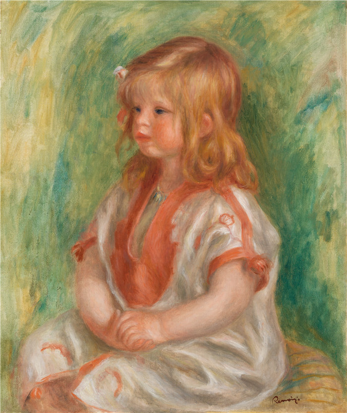 皮埃尔·奥古斯特·雷诺阿(Pierre-Auguste Renoir)作品 –克劳德·雷诺阿(约 1904 年)