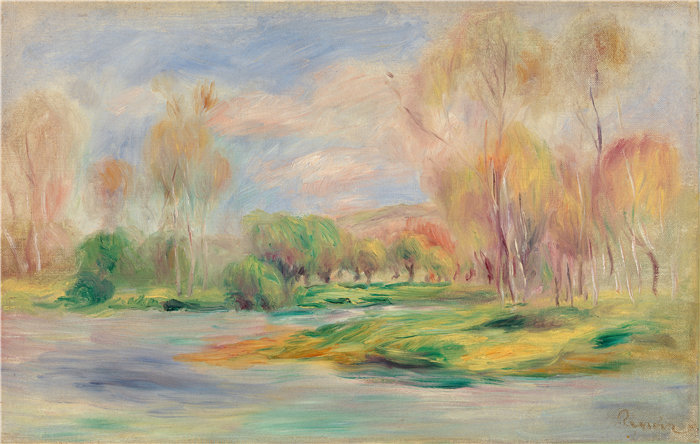 皮埃尔·奥古斯特·雷诺阿(Pierre-Auguste Renoir)作品 –景观(Paysage)II(约1900-1905)