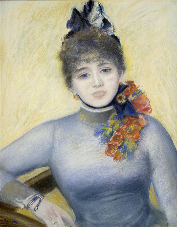 皮埃尔·奥古斯特·雷诺阿(Pierre-Auguste Renoir)作品 –卡罗琳·雷米(Caroline Rémy,约 1885 年)