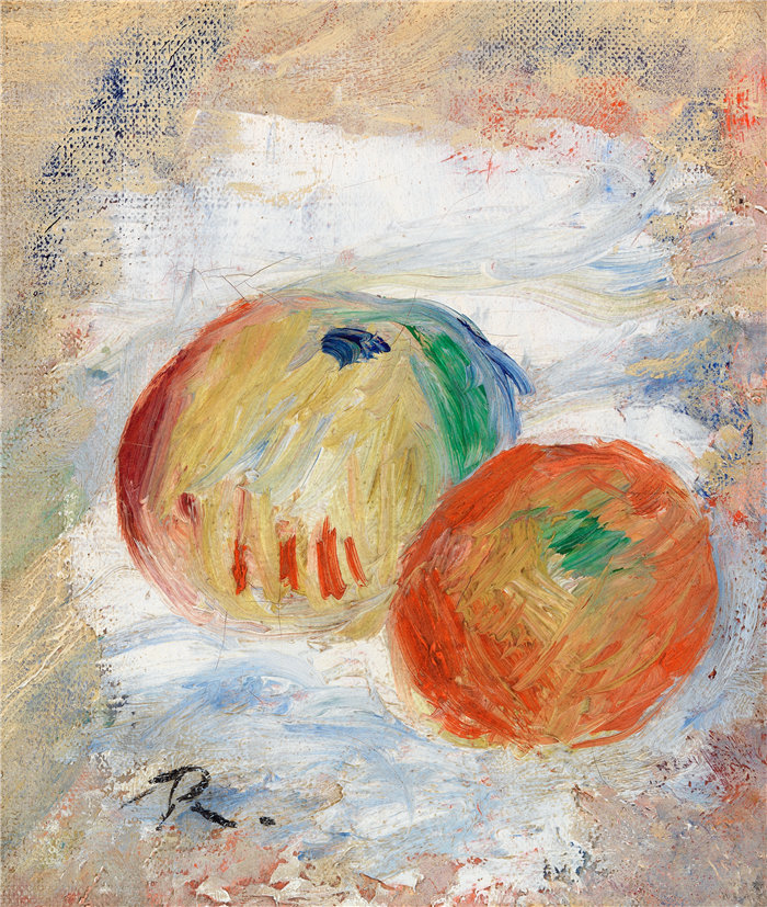 皮埃尔·奥古斯特·雷诺阿(Pierre-Auguste Renoir)作品 –苹果 (Pommes) (1875)