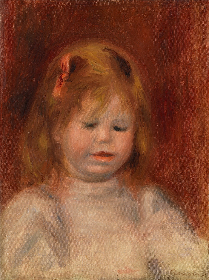 皮埃尔·奥古斯特·雷诺阿(Pierre-Auguste Renoir)作品 –让雷诺阿的肖像 (Portrait de Jean Renoir) (c. 1897)
