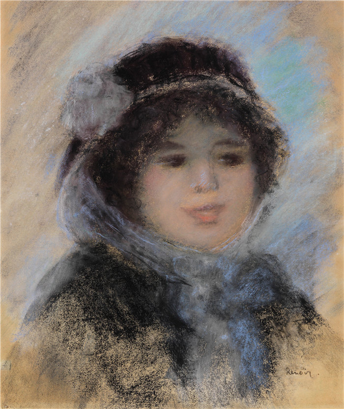 皮埃尔·奥古斯特·雷诺阿(Pierre-Auguste Renoir)作品 –女性肖像(1885)