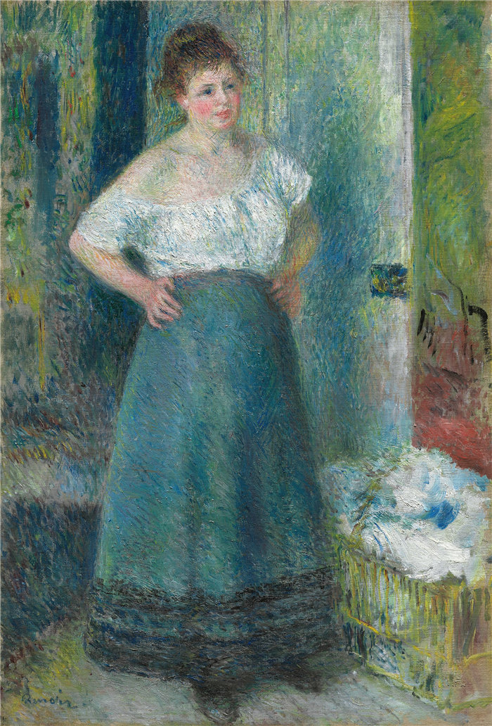 皮埃尔·奥古斯特·雷诺阿(Pierre-Auguste Renoir)作品 –洗衣店 (1877-79)