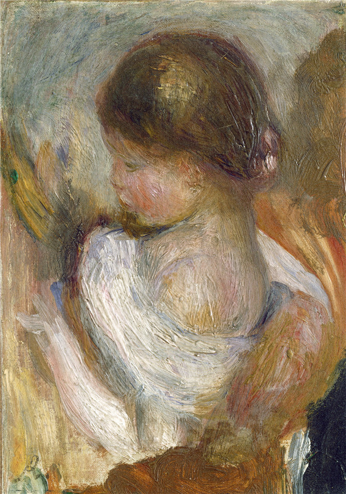 皮埃尔·奥古斯特·雷诺阿(Pierre-Auguste Renoir)作品 –阅读的年轻女孩(约 1888 年)