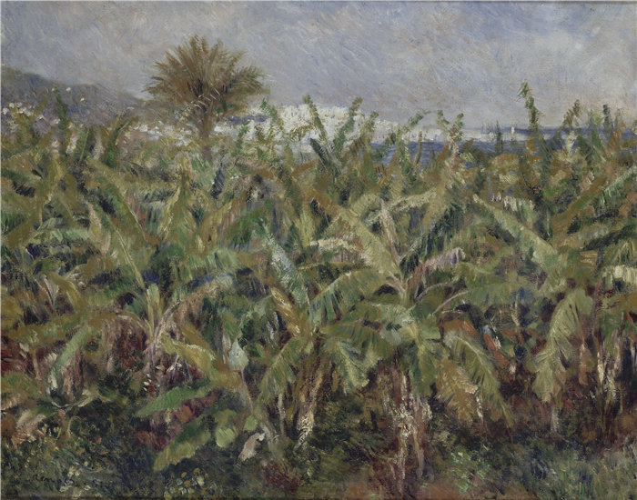 皮埃尔·奥古斯特·雷诺阿（Pierre-Auguste Renoir）作品 –香蕉树的领域
