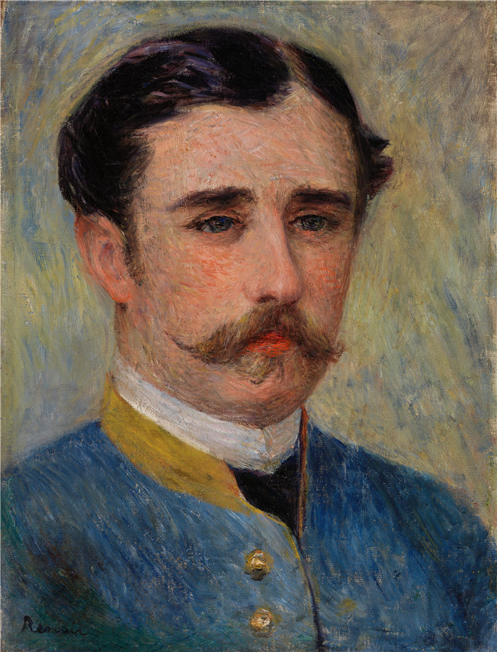 皮埃尔·奥古斯特·雷诺阿(Pierre-Auguste Renoir)作品 –一个人的肖像(Charpentier 先生)(约 1879 年)