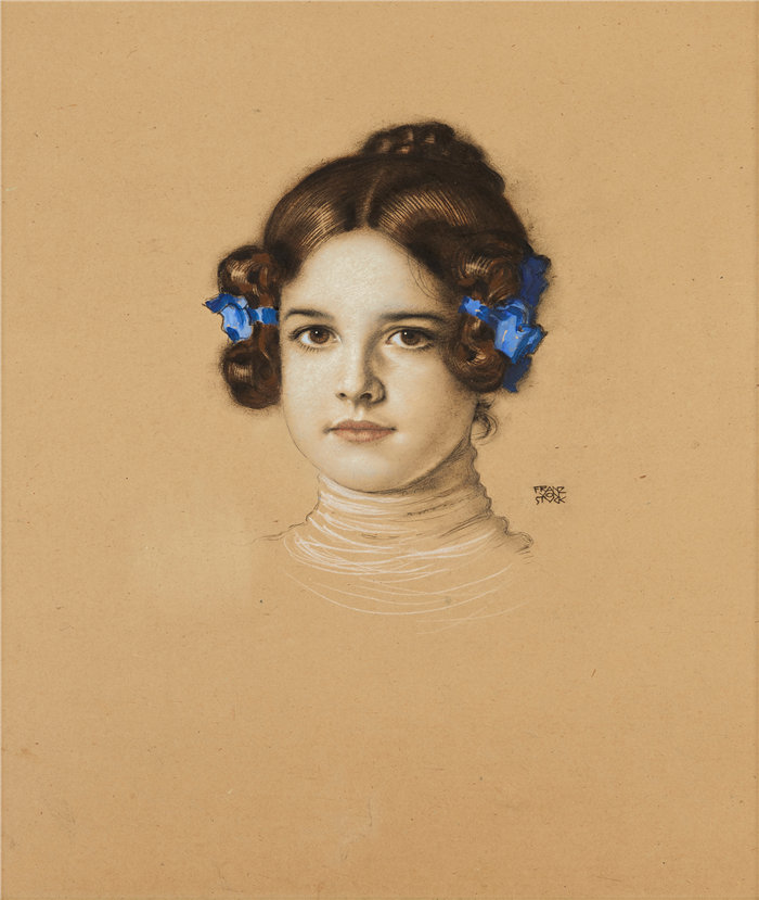 弗朗茨·冯·斯塔克 (Franz von Stuck) Mary Stuck, die Tochter des Künstlers