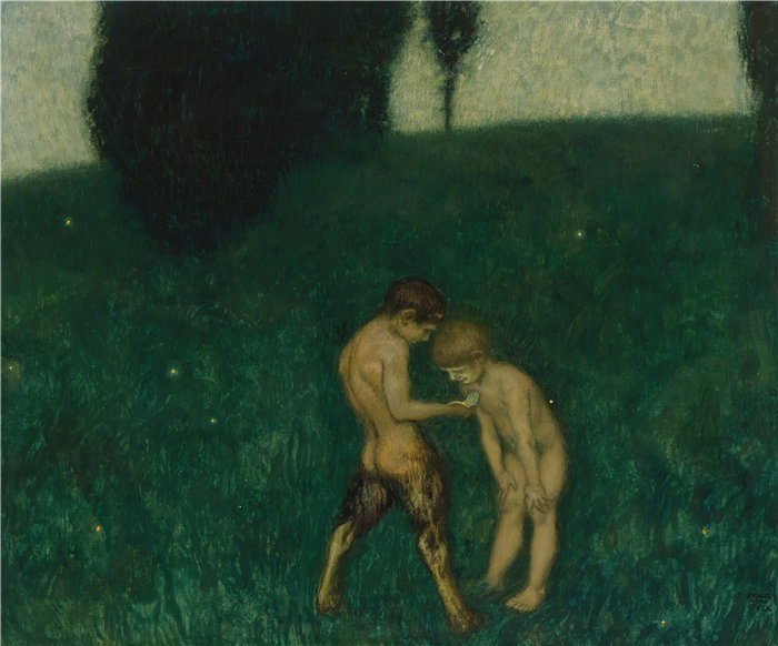 弗朗茨·冯·斯塔克 (Franz von Stuck) Glühwürmchen(萤火虫)