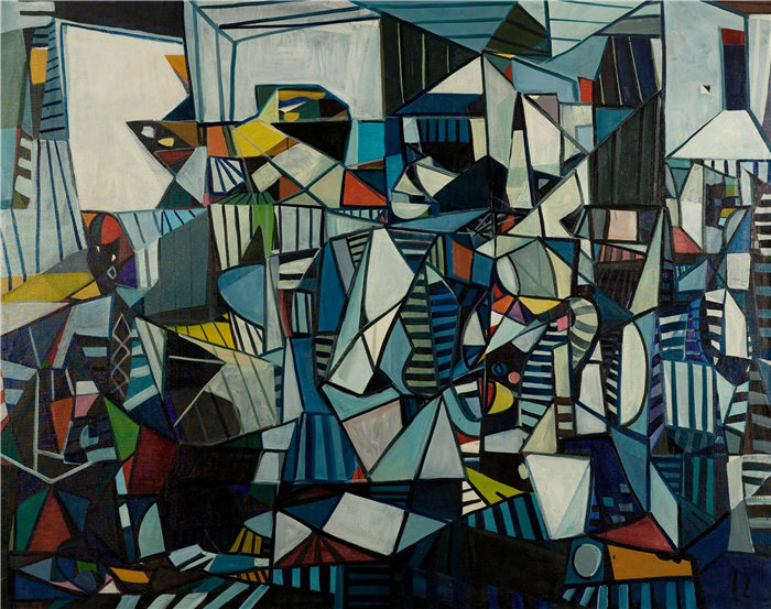 雅各布·魏德曼（Jakob Weidemann，挪威画家）作品-彼得鲁什卡 (1948)