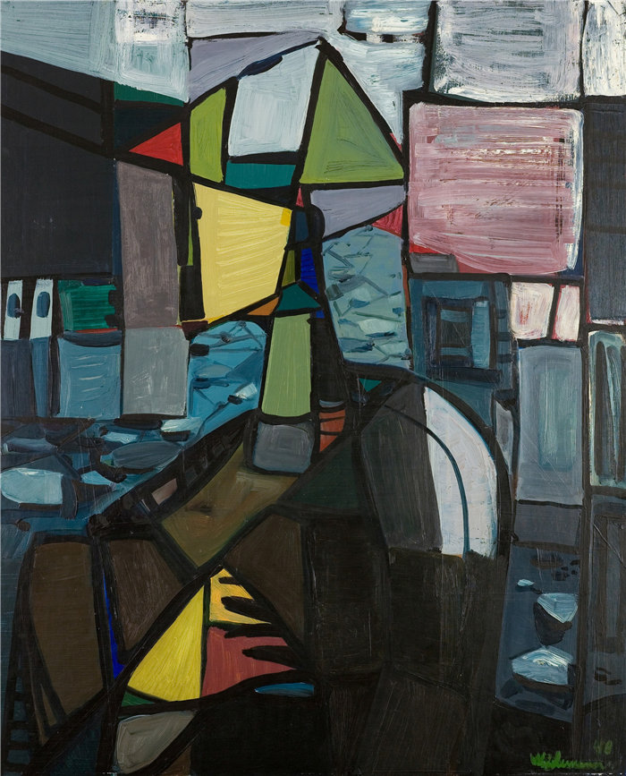 雅各布·魏德曼（Jakob Weidemann，挪威画家）作品-斯塔拉尔拜德伦 (1948)