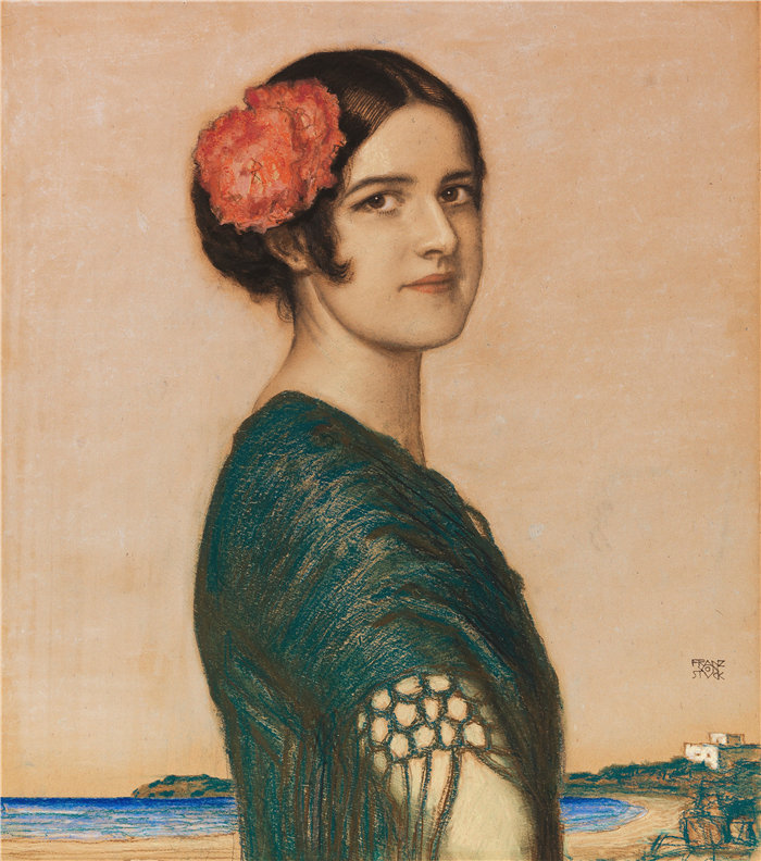 弗朗茨·冯·斯塔克 (Franz von Stuck)-- 女儿玛丽是西班牙人 (1916)