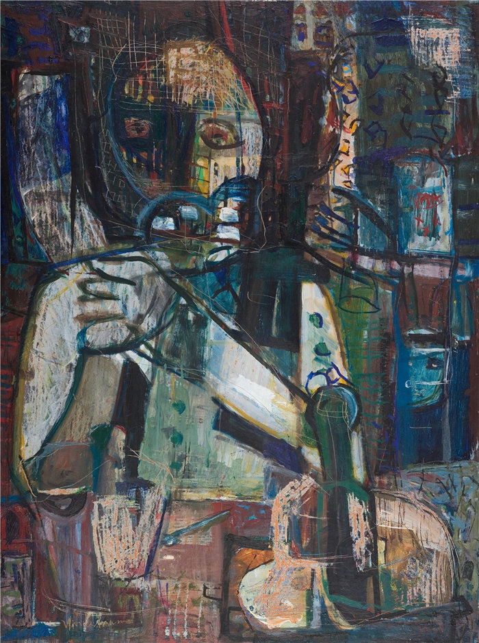 雅各布·魏德曼（Jakob Weidemann，挪威画家）作品-舍曼森肯 (1945)