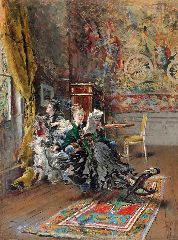 乔瓦尼·博尔迪尼 (Giovanni Boldini,意大利画家)--巴黎人 (1873)