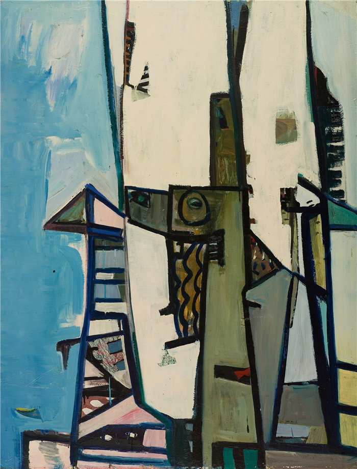 雅各布·魏德曼（Jakob Weidemann，挪威画家）作品-Komposisjon II (1947)