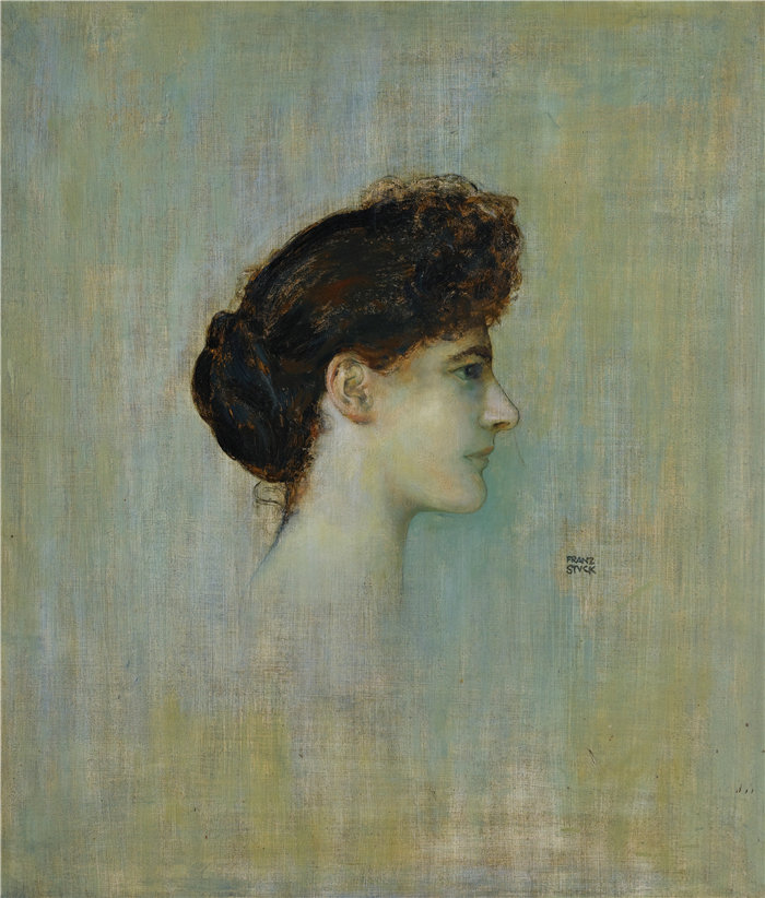 弗朗茨·冯·斯塔克 (Franz von Stuck) Damenbildnis（一位女士的肖像）