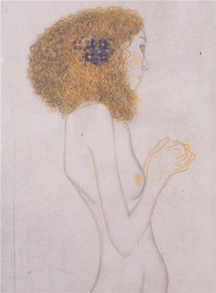 古斯塔夫·克里姆特（Gustav Klimt 奥地利画家）-弱者的痛苦 (1902)