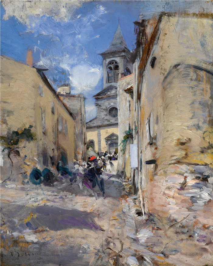 乔瓦尼·博尔迪尼 (Giovanni Boldini,意大利画家)--国教(弥撒的出口)