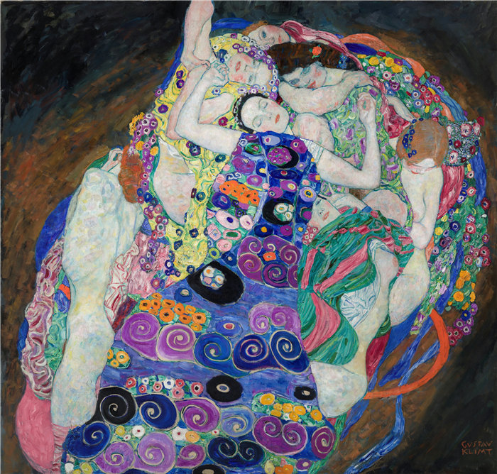 古斯塔夫·克里姆特（Gustav Klimt 奥地利画家）-少女 (1913)