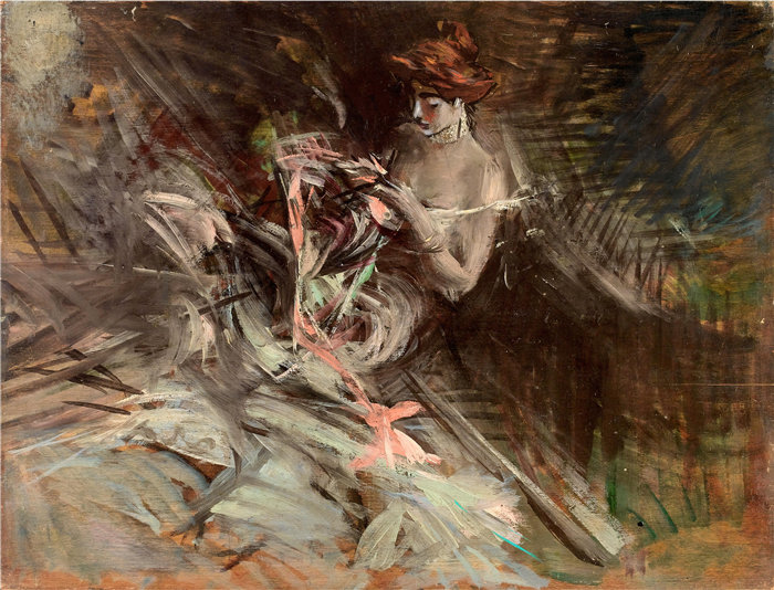 乔瓦尼·博尔迪尼 (Giovanni Boldini，意大利画家)--舞会礼服（小姑娘缝制的内饰）