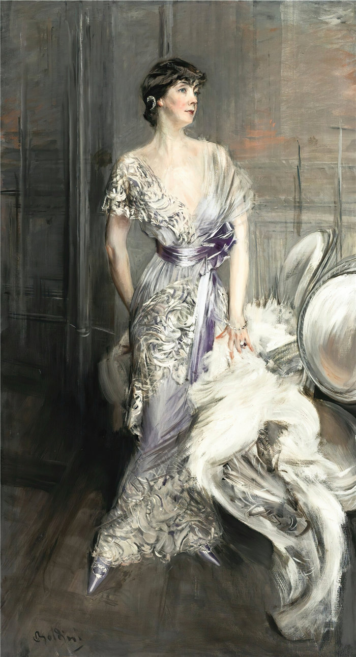 乔瓦尼·博尔迪尼 (Giovanni Boldini,意大利画家)--西莉亚·托宾·克拉克的肖像