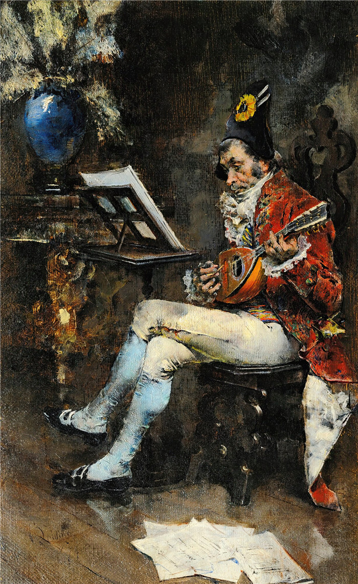 乔瓦尼·博尔迪尼 (Giovanni Boldini，意大利画家)--音乐家 (1874)