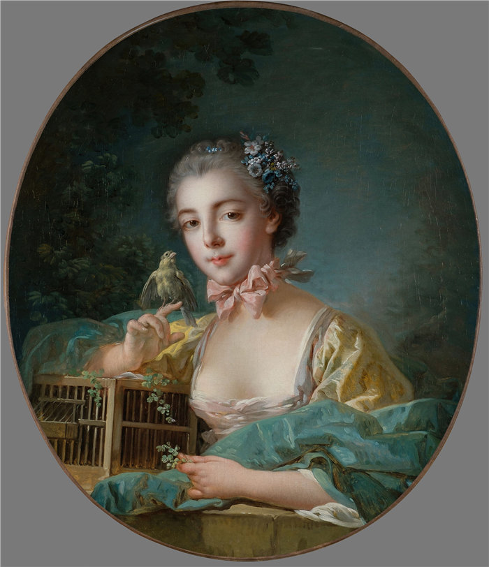 弗朗索瓦·布歇(François Boucher)-玛丽-埃米莉·博杜安的肖像(1758-1760 年)