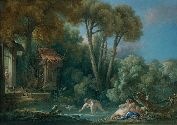 弗朗索瓦·布歇(François Boucher)-Les Baigneuses(游泳运动员)