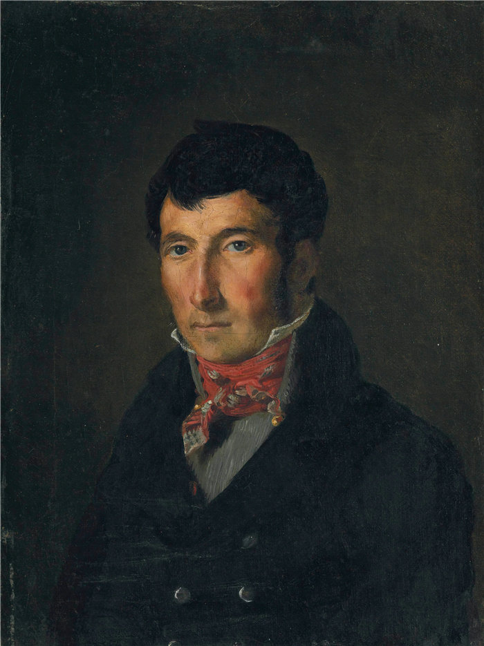欧仁·德拉克鲁瓦（Eugene Delacroix，法国画家）作品 - 福热肖像