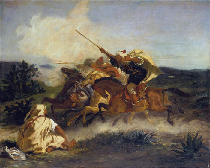 欧仁·德拉克鲁瓦（Eugene Delacroix，法国画家）作品 - 幻想曲 (1833)