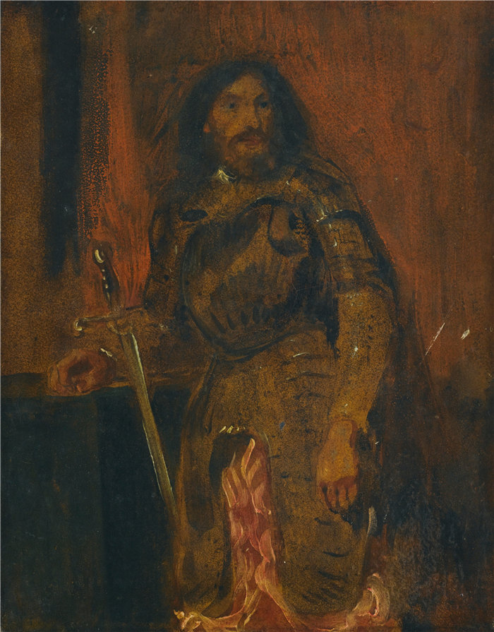 欧仁·德拉克鲁瓦(Eugene Delacroix,法国画家)作品 - 维森蒂尼的盔甲练习曲