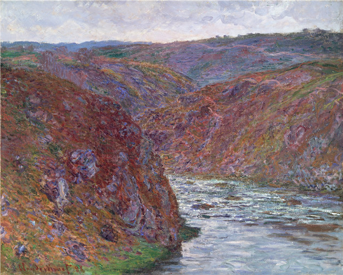 克洛德·莫奈（Claude Monet，法国画家）作品- 克鲁斯谷（灰日）（1889 年）