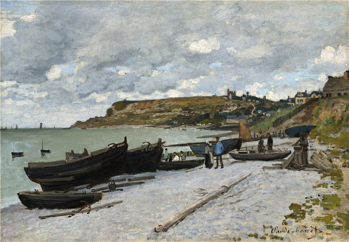克洛德·莫奈（Claude Monet，法国画家）作品- 圣徒地址 (1867)
