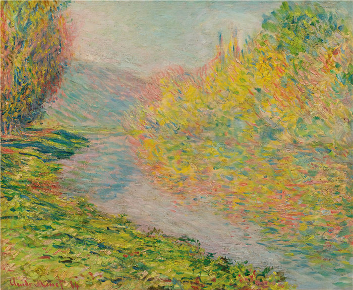克洛德·莫奈(Claude Monet,法国画家)作品- 秋天在Jeufosse (1884)