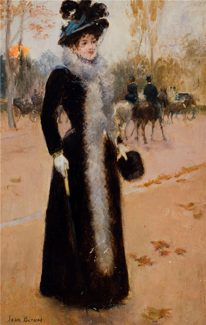 让·贝罗 (Jean Béraud，法国画家) 作品--巴黎酒店（1890年）