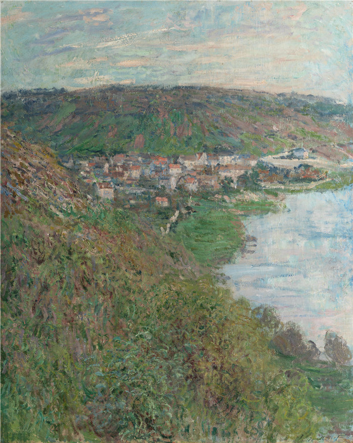 克洛德·莫奈(Claude Monet,法国画家)作品- 维特伊 (Vétheuil) 的景色 (1880)