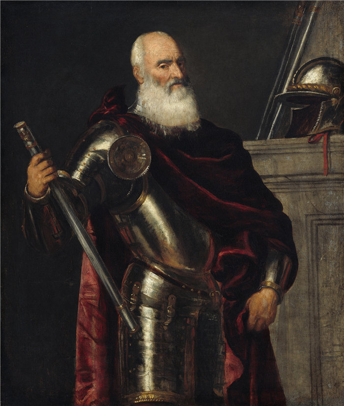 提香(Titian,意大利画家)作品--文森佐·卡佩罗 (Vincenzo Cappello) (c. 1550-1560)