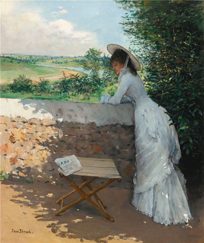 让·贝罗 (Jean Béraud，法国画家) 作品--梦中的菲加罗